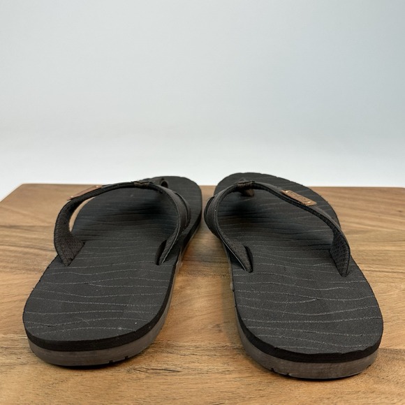 Mens Flojos WaveRunner Chocolate Brown Casual Thong Sandals Flip Flops Size 7 D‎ - Picture 4 of 8